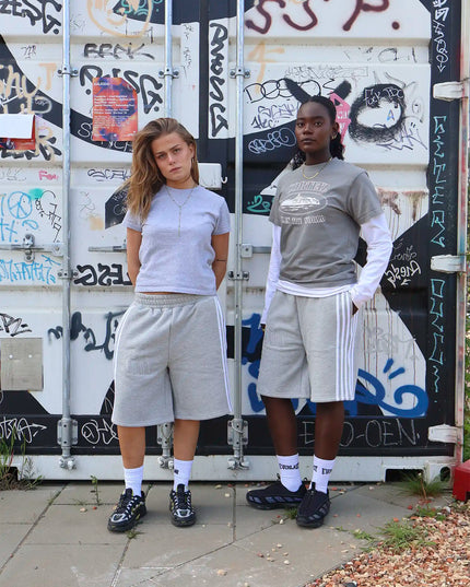 Grå sweatshorts