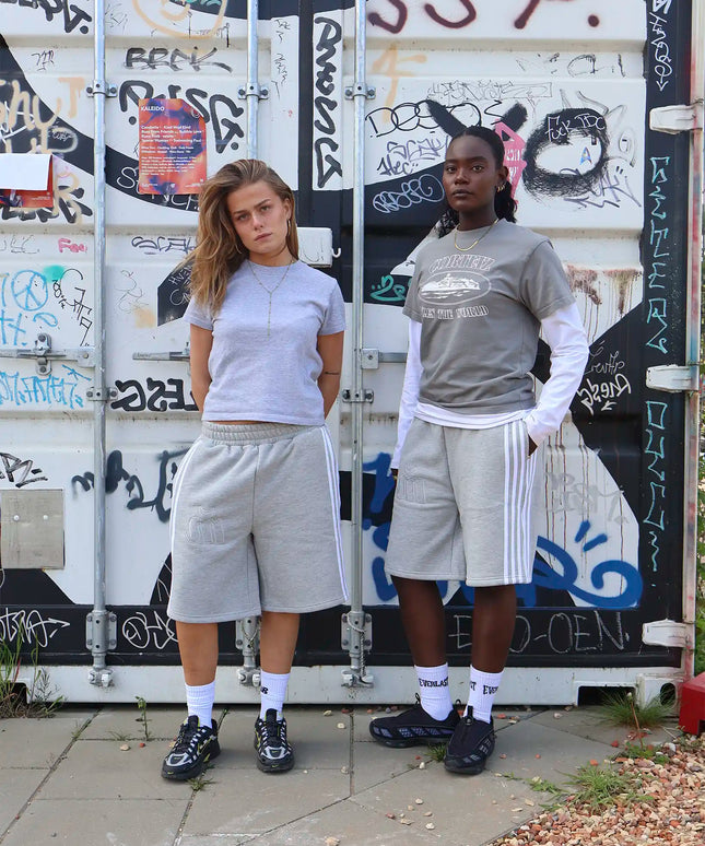 Grå sweatshorts