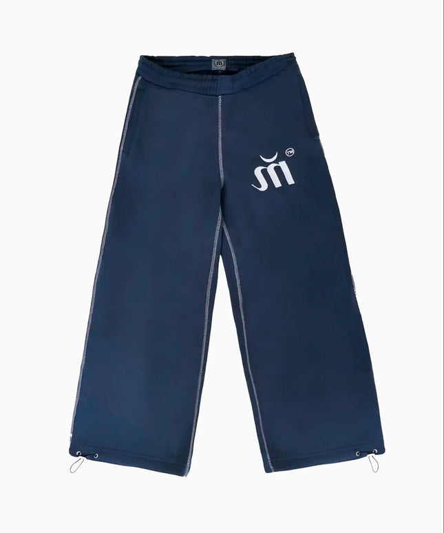 Sweatpants Blue/white